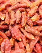 gros plan piment oiseau deshydrate etal des epices