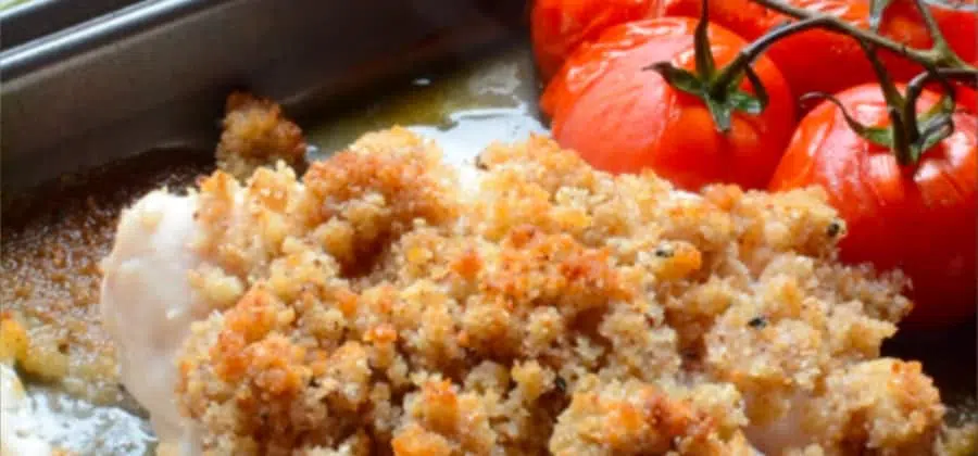 recette dos de lieu noir crumble sesame noir et wasabi