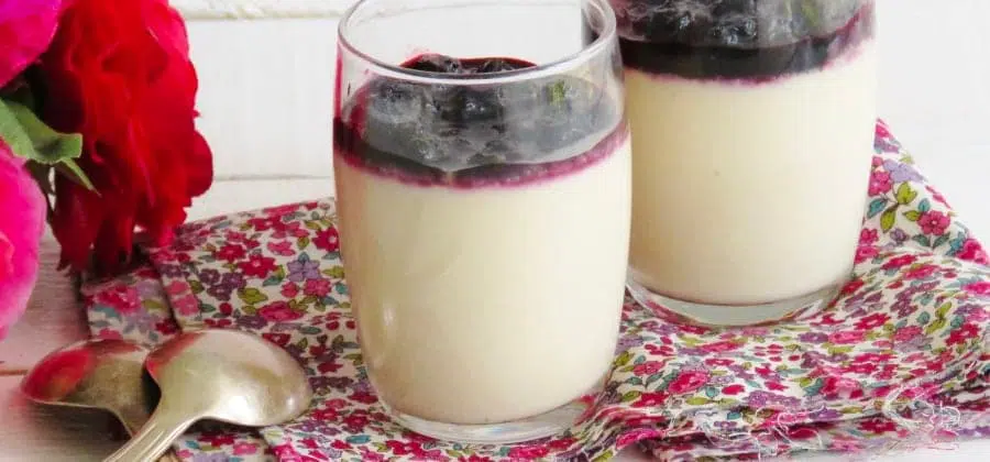 recette pana cotta mate myrtilles