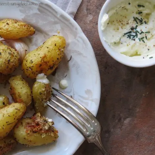 recette pommes de terre primeur au four