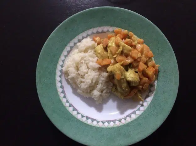 Curry de dinde et carottes