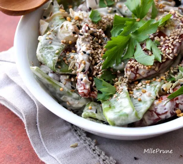 Haricots plats crémeux au panch phoron