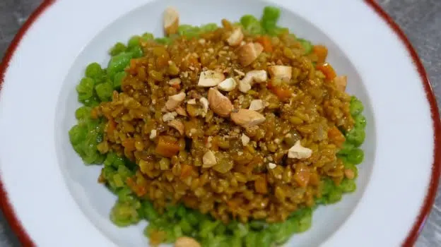 Risotto d'épeautre au massalé