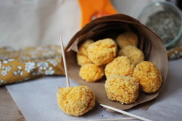 Polpettes de polenta à la courge et sauge