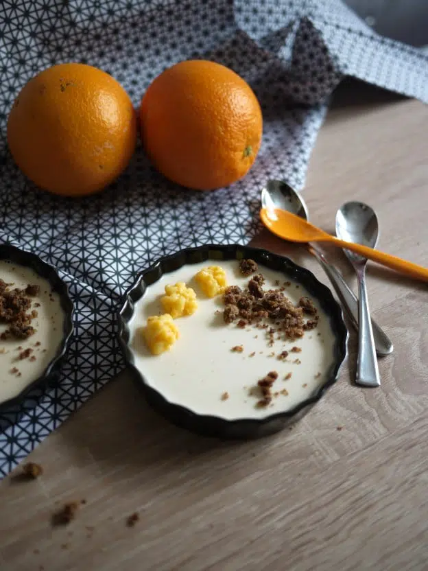 Panna cotta au thé citron bio