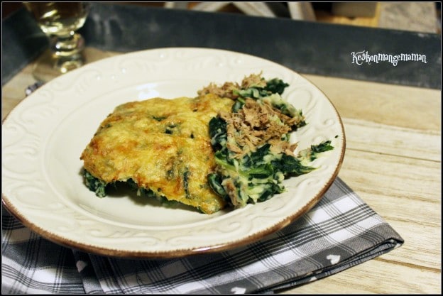 Gratin de thon à la florentine