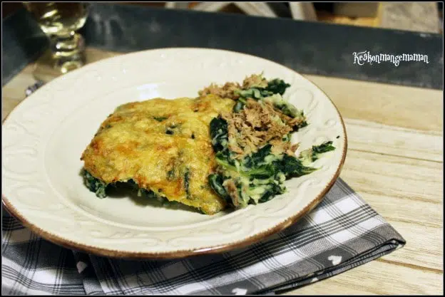 Gratin de thon à la florentine
