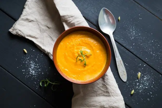 Soupe de carotte épicée