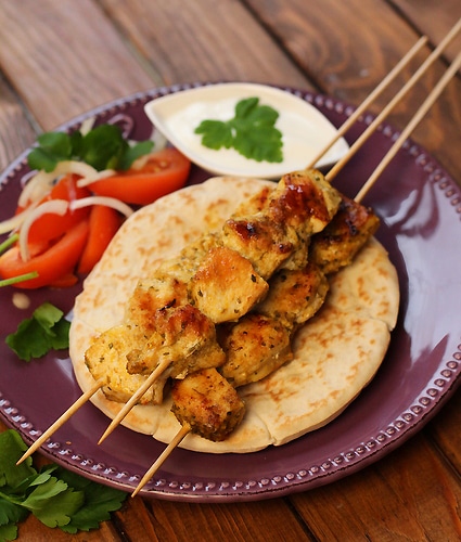 Brochettes de dinde façon kebab