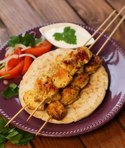 Brochettes de dinde façon kebab