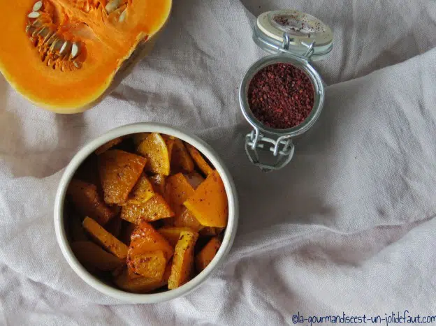 Courge butternut rôtie au sumac