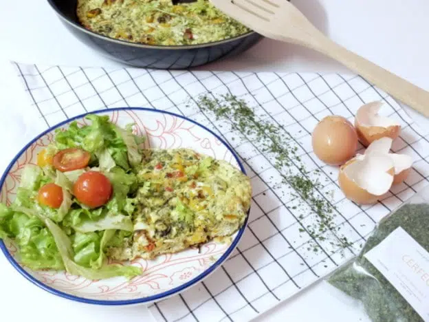 Frittata au cerfeuil