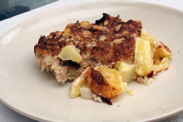 Gratin de navets au thon