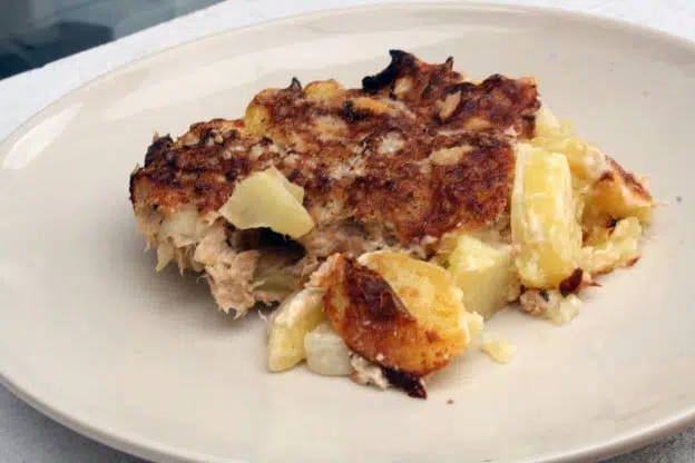 Gratin de navets au thon