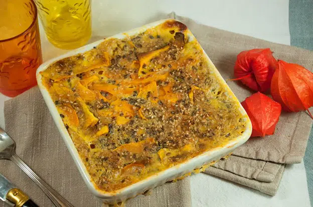 Gratin de patate douce au massalé