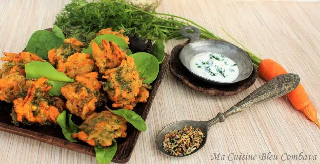 Pakoras Carottes et Fanes - Beignets à l'Indienne