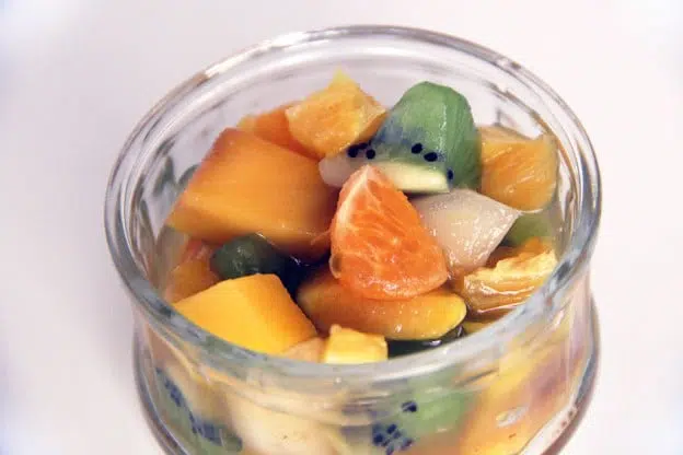 Salade de fruits d'hiver verveine gingembre