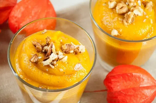 Soupe de potiron et carottes aux épices cajun