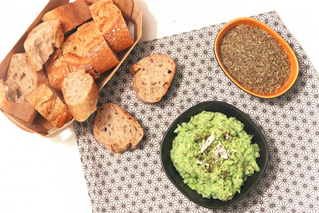 Tartinade aux fèves et à la fêta