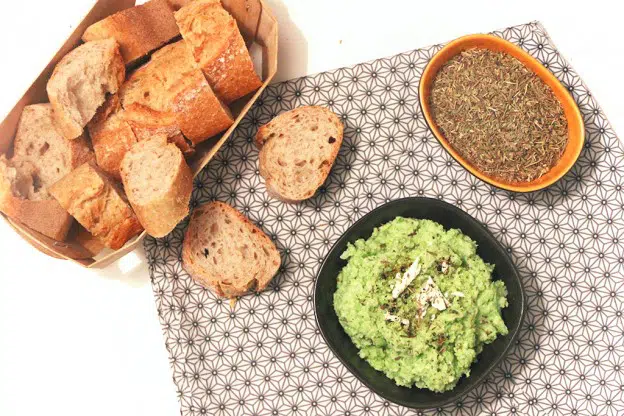 Tartinade aux fèves et à la fêta