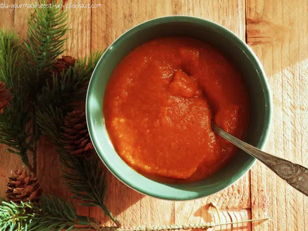 Velouté de potimarron au piment Jamaïque