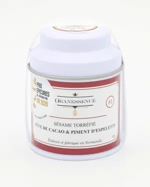 gomashio feve cacao piment espelette oranessence