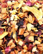 gros plan infusion fruit de la passion orange