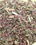 gros plan tisane drainante vrac etal des epices