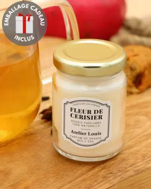 coffret bougie fleur cerisier