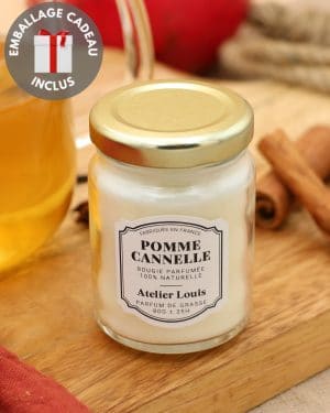 coffret bougie pomme cannelle