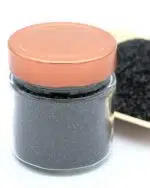 pot en verre sel de lave noir
