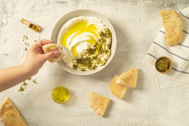 Labneh au zaatar