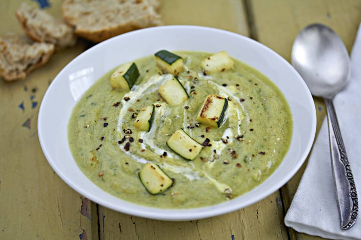 Purée de courgettes au macis